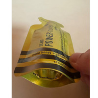 Sachet d'emballage plastique stérilisé en aluminium à fond soufflet autoportant pour aliments, miel, gelée royale liquide, jus, bière