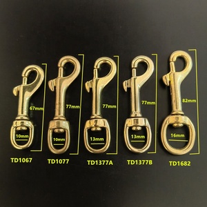 Strong Solid Brass Bolt Swivel Snap <strong>Hook</strong> <strong>Clip</strong> for Dog Leash DIY Leather Crafts Bag Hardware - Product Image 3