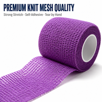 Bandage Cohésif Auto-Adhésif Non Tissé Haute Élasticité pour le Soutien du Genou, de la Cheville, du Poignet et la Protection Musculaire