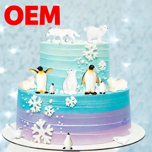 Set de Figuras de Animales Árticos OEM de PVC, Oso Polar, Pingüino, <span class=keywords><strong>Lobo</strong></span> Ártico, Foca, Búho Nevado, Ballena Beluga, Mini Figuras, <span class=keywords><strong>3</strong></span>+ Años, Unisex - Product Image 4