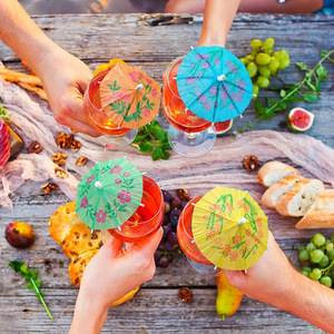 <span class=keywords><strong>Sombrillas</strong></span> <span class=keywords><strong>para</strong></span> Cócteles, <span class=keywords><strong>Sombrillas</strong></span> de Madera Maciza y Papel Encerado <span class=keywords><strong>para</strong></span> Decoración de Cócteles, Brochetas de Frutas <span class=keywords><strong>para</strong></span> Pastel, 100 Unidades por Bolsa - Product Image 4