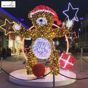 Lumière extérieure LED motif ours, décorations extérieures pour Noël et la Saint-Valentin - Product Image 3