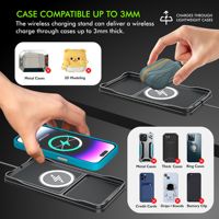 Produits Tendances 2026 Nouveautés Chargeur sans fil universel 15 W pour iPhone 15 Pro Max Tapis antidérapant de voiture Chargeur sans fil