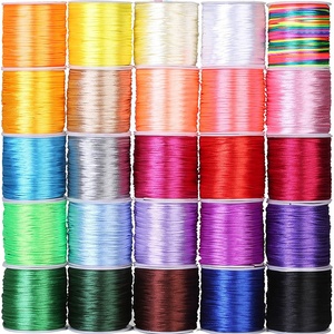 Cordón de Nailon al por Mayor de 50 m, Hilo de 2,5 mm <span class=keywords><strong>para</strong></span> Hacer Joyas, Borlas, <span class=keywords><strong>Abalorios</strong></span>, Nudos Chinos, Macramé, Cuerda <span class=keywords><strong>para</strong></span> Bolsos y Prendas - Product Image 1