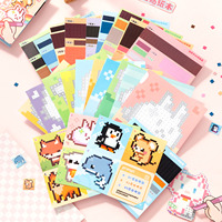 SIMNO nouvelles tendances Perler perles peinture bricolage autocollant livre Pixel Style dessin animé conception Puzzle jouet décalcomanies