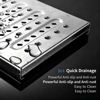 Grilles de drainage de douche industrielles extérieures sur mesure en acier inoxydable 304 316 robustes pour allées et caniveaux