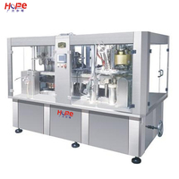 Rotatievulmachine met 12 spuitmonden + hogesnelheidsblikkenafsluitmachine met 4 koppen (2-in-1)