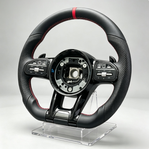 Volante de Cuero Perforado Más Popular para <span class=keywords><strong>Mercedes</strong></span> <span class=keywords><strong>Benz</strong></span> W177 W213 W204 W205 W211 C257 AMG - Product Image 3