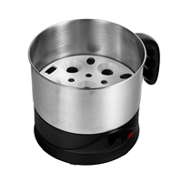 Casserole électrique en acier inoxydable, multicuiseur, revêtement antiadhésif, capacité de 1,5 L, 900 W, commande mécanique, pour usage domestique et hôtelier