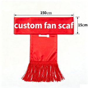 أوشحة مروحة مطبوعة مخصصة لفرق كرة القدم الرياضية لكرة السلة بالجملة وشاح مروحة مخصص المؤيدين - Product Image 2