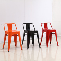 Chaise de bar/bistro/restaurant industrielle au design moderne en fer, mobilier de salle à manger pour salon – Vente en gros au meilleur prix