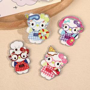 Bling carine Glasses Kt Cartoon Charms Chef <span class=keywords><strong>chitarrista</strong></span> Diver gatto Patch in acrilico accessori per capelli fai da te custodia per telefono spazzatura decorazioni - Product Image 1