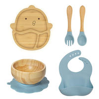 Assiettes à dîner personnalisées en forme de renard, mouton, lapin, éléphant, singe, Lion, Koala, assiette en bambou pour enfants, ensemble d'assiettes de sevrage pour bébé