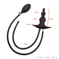 Plug anal gonflable en silicone liquide, nettoyeur d'irrigation anale, dilatateur anal, extracteur de fornicule postérieur, produits érotiques SM