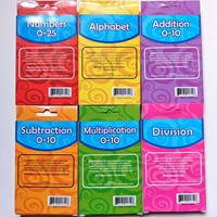 Cartes flash de reconnaissance des mots anglais pour la petite enfance avec certification CPC, 300g, film double face