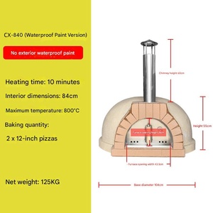 Horno <span class=keywords><strong>de</strong></span> Ladrillo Versátil a Leña <span class=keywords><strong>para</strong></span> Pizza, Instalación Interior y Exterior con Opción <span class=keywords><strong>de</strong></span> Azulejos - Product Image 1