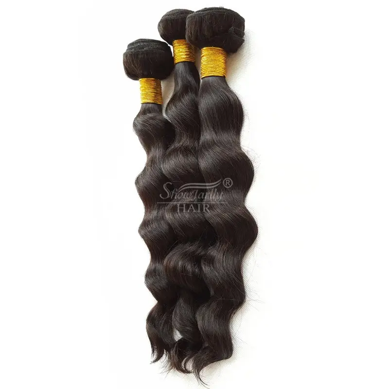 Salon Quality 100% Human Hair Extensions Loose Wavy Hair Loose Deep Wave Virgin Human Hair Weaving For Black Women