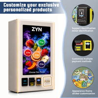 Máquina Expendedora Inteligente de Snus ZYN Mini, Montada en la Pared, con Control Remoto, Lector de Tarjetas y Verificación de Edad para Discotecas y Pequeños Negocios