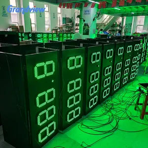 Ngoài Trời Trạm Xăng Giá Gas/4 Chữ Số Pylon Đăng Giá Dấu Hiệu Led/Led Số Bảng Hiển Thị - Product Image 2