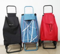 Vente en gros sac à provisions pliable personnalisé avec roues, chariot de supermarché chariot d'épicerie