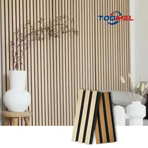 <span class=keywords><strong>Décoration</strong></span> intérieure de <span class=keywords><strong>salon</strong></span> de stock au design moderne Panneaux acoustiques muraux <span class=keywords><strong>en</strong></span> <span class=keywords><strong>bois</strong></span> 600*600mm pour l'extérieur - Product Image 5
