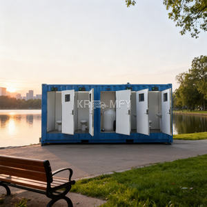 Cabina de Baño de Fibra de Vidrio de Lujo 2025, Panel Aislante Extruido Compuesto, Remolque para Uso en Exteriores - Product Image 4