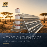 Cage d'élevage avicole de type A pour poules pondeuses et poulets de chair, équipement pour ferme avicole, avec couveuse à batterie