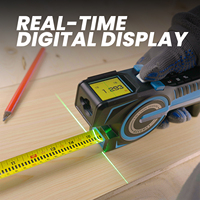 Mileseey DTX10 Mètre à ruban numérique 3-en-1 avec affichage numérique et mesure laser, le plus récent