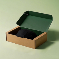 Offre spéciale, papier ondulé de luxe, boîtes à chapeaux et casquettes, boîte-cadeau personnalisée avec logo imprimé pour accessoires de mode