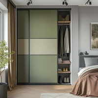 Armoire contemporaine extensible et réglable sur mesure pour chambre à coucher avec grande capacité de rangement