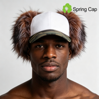 Casquette de baseball personnalisée avec logo en fourrure, broderie de lettres, unisexe, camouflage, style camionneur, pour le quotidien et la mode urbaine, vente en gros
