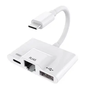 Bộ Chuyển Đổi USB OTG Loại C Cho Máy Tính Bảng Đầu Nối Ethernet Rj45 Đầu Đọc Thẻ Bộ Chuyển Đổi OTG Cho Samsung iPad