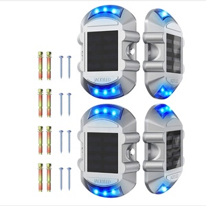 8-Pack Dock solare esterno a energia solare luci vialetto impermeabile LED Wireless avviso passo illuminazione indicatore stradale - Product Image 3