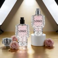 Botol Semprot Parfum Mewah Berbentuk Persegi 50 Ml, 100 Ml, 30 Ml, Botol Parfum Kaca Portabel untuk Wanita dengan Kemasan Kotak