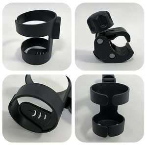 Plateau à collation universel à rotation à 360 degrés, double porte-gobelet pour poussette, adapté à la plupart des poussettes, accoudoir, pare-chocs, main courante - Product Image 3