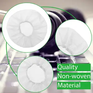 6cm 8cm 11cm Nonwoven Sanitary Headphone Covers ear pad Disposable Nonwoven Headset Earpads Covers white