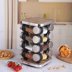 3 Tier <b>Corner</b> Spice <b>Storage</b> Bottles Shelf Kitchen Noswo Spice Rack Drawer With 12 Jars Complete Carousel Spice Bottle Rack - Product Image 2
