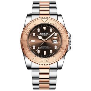 Nuevo Reloj de Cuarzo para Hombre, en Acero Inoxidable Color Oro Rosa, de Moda, Resistente al Agua 30M, Luminoso, de Lujo, para Negocios, Gran Venta - Product Image 1