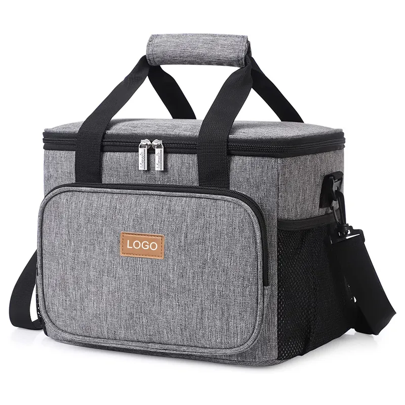 24 Can 15L Travel Portable Reusable Lunch Box with Adjustable Shoulder Strap Insulated Lunch Cooler Bag for Picnic