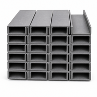 Profil en U en acier gris foncé finition usine pour structure de support