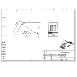 Cale de roue de camion antidérapante avec support de fixation pour remorque - Product Image 4