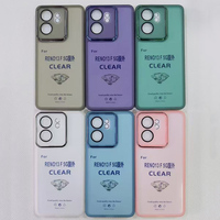 Coque arrière en silicone pour Oppo A5 4G 5G K13 5G, coque de téléphone portable transparente en TPU souple antichoc pour OPPO Realme 14 5G Reno 8 Pro
