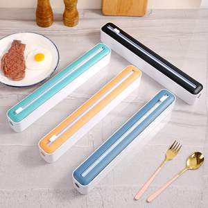 Preservative <b>Film</b> Tools Convenient Plastic Wrap <b>Dispenser</b> <b>Cling</b> Wrap <b>Dispenser</b> <b>With</b> Cutter - Product Image 5