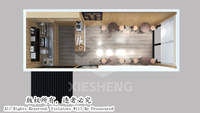 Conteneur pop-up rapide de 20 pieds pour café/bar/restaurant rapide/magasin de proximité/kiosque/borne