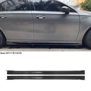 Jupes latérales en fibre de carbone style FD pour Mercedes CLA-Class W118 2021-2026 - Product Image 1