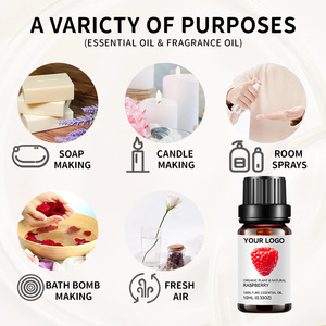 Sang Trọng Hữu Cơ Mâm Xôi Hoa Anh Đào Hoa nhài Mùi Hương 100% Tinh Khiết Nhà Máy Tùy Chỉnh Nước Hoa Tinh Dầu Thiết Lập Hương Liệu Cơ Thể Massage - Product Image 5