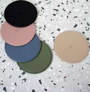 Nieuwe Trending Luxe Ronde Pu Lederen Eco-Vriendelijke Coaster <span class=keywords><strong>Hot</strong></span> <span class=keywords><strong>Cool</strong></span> Drinks Geïsoleerde Placemats Thee Koffie Kopjes Home Keuken Decor - Product Image 1