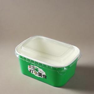 Cheap Price Rectangular Takeaway Paper Poke <b>Bowl</b> Disposable <b>Serving</b> Salad Noodles Kraft Food Container - Product Image 4