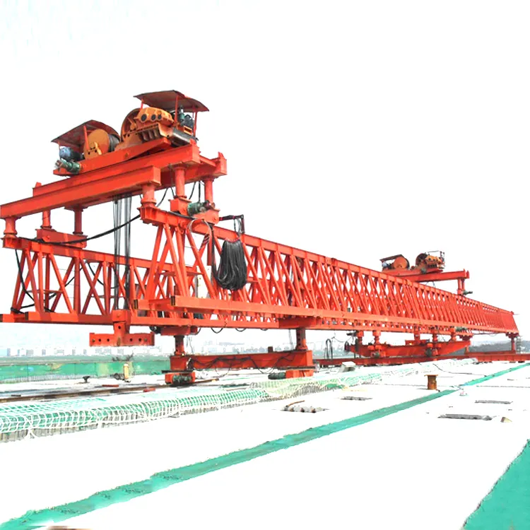 Kualitas tinggi 120t truss double bridge girder ereksi beam launche crane harga