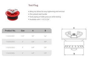Juego de Tapones de Prueba para Fontanería, Abrazaderas para Tuberías de PVC, ABS y Hierro Fundido, NOVAFLOW, Fabricante Chino - Product Image 2
